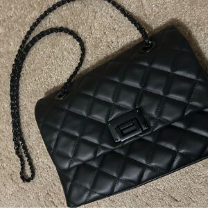 Aldo Black Quilted Shoulder Bag